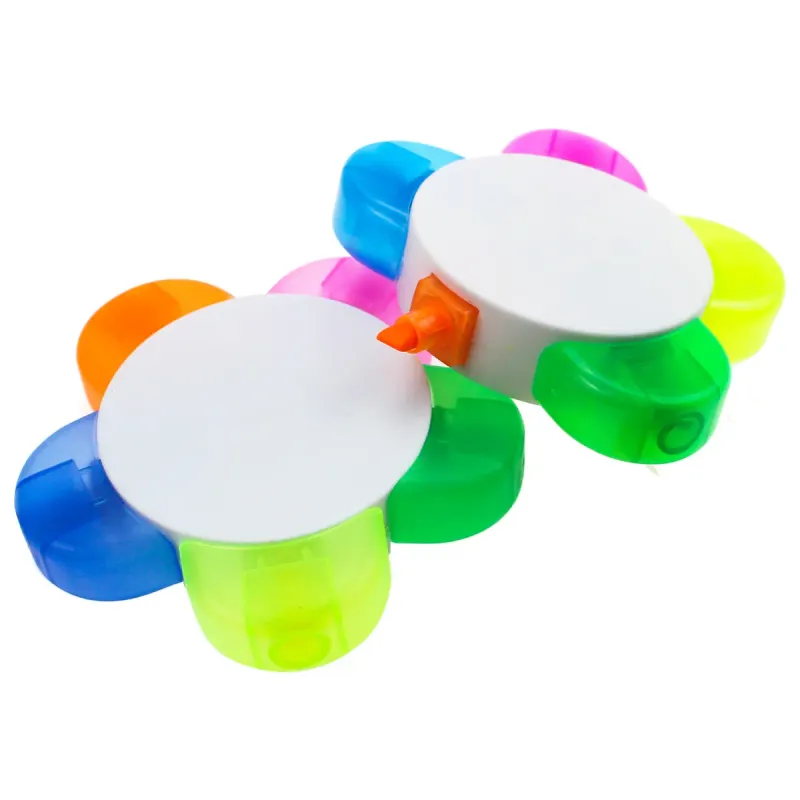 5-Color Flower Highlighters 
