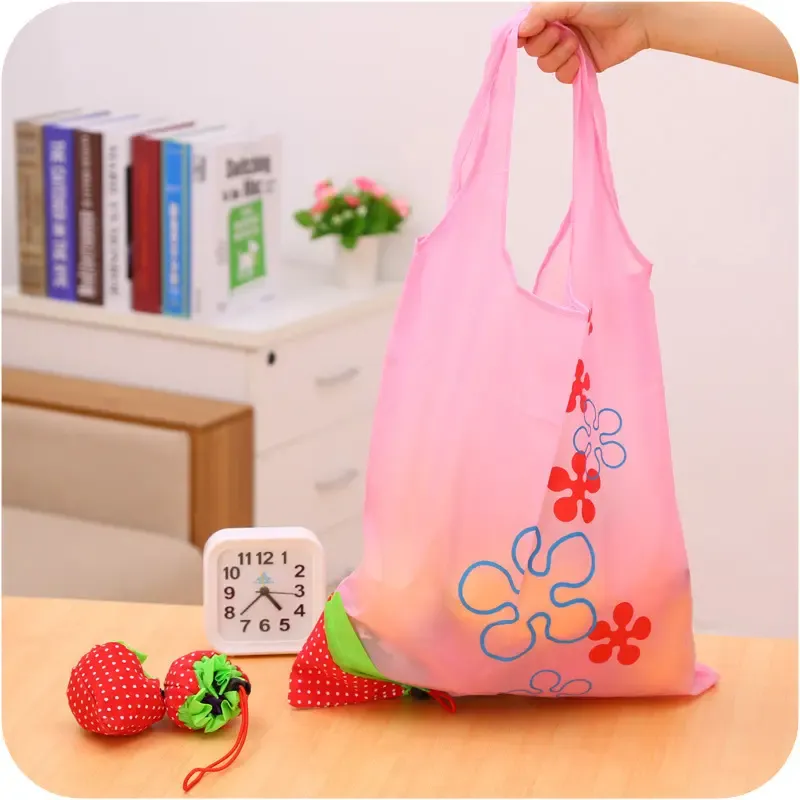 Strawberry Foldaway Shopping Bag