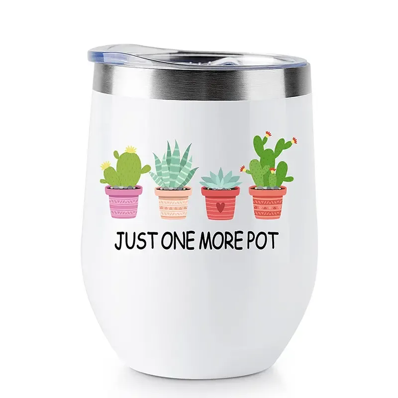 12oz Double Wall Stainless Steel Egg Shaped Coffee Cup