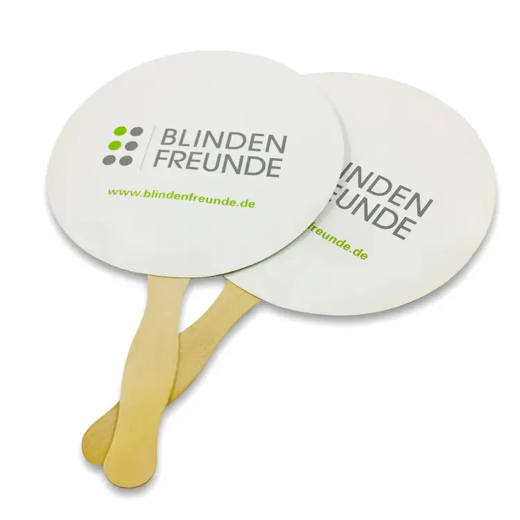 Cardboard Wooden Fans 