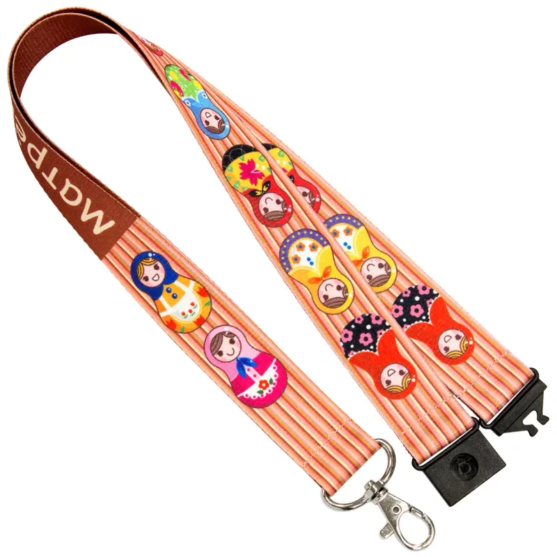 2.5cm Wide Safety Breakaway Lanyard with Full-Color Sublimation - Factory Direct
