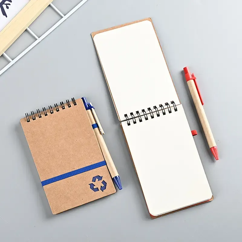Spiral Notebook with Ballpoint Pen Set